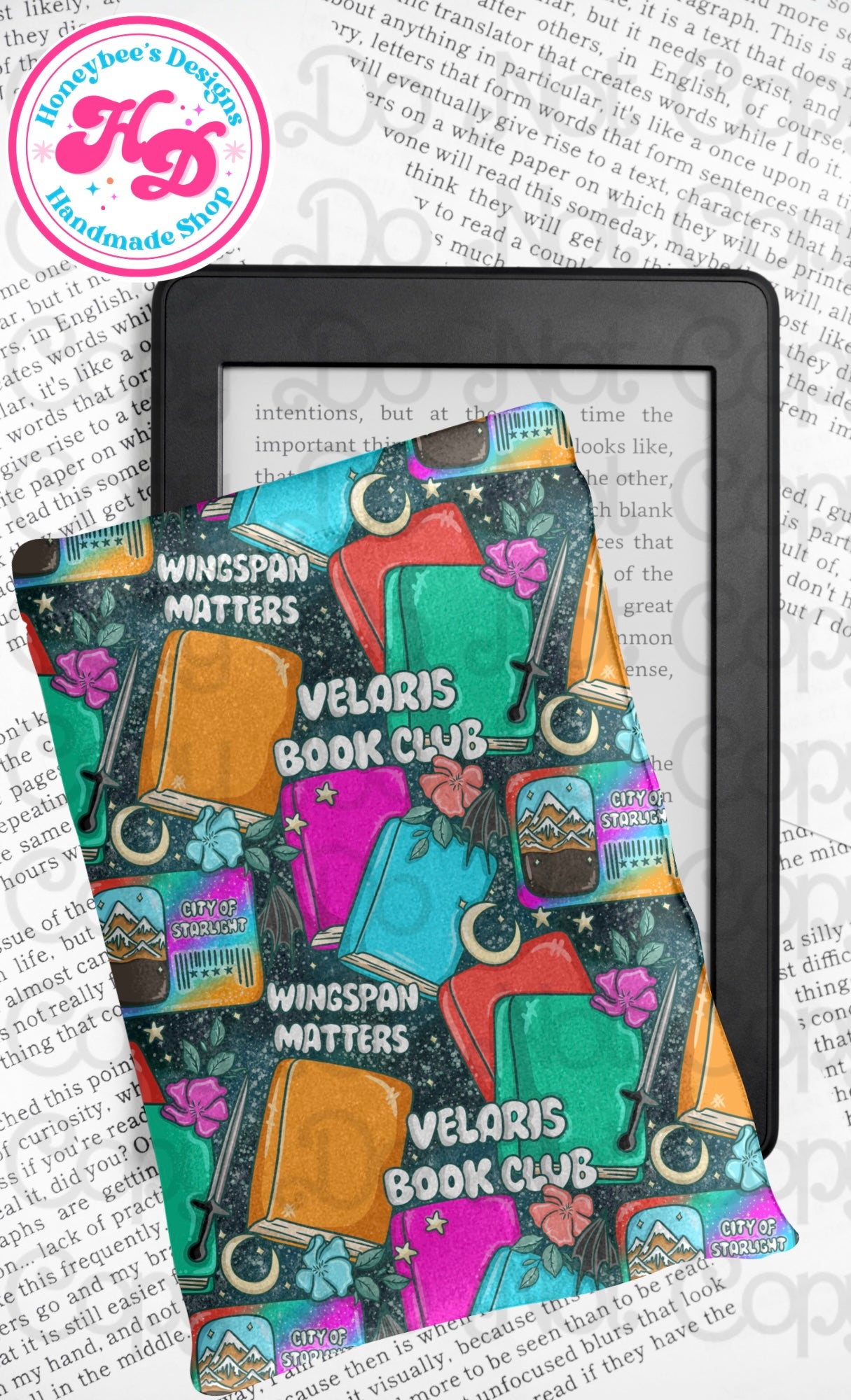 VELARIS book club Kindle/Book padded sleeve