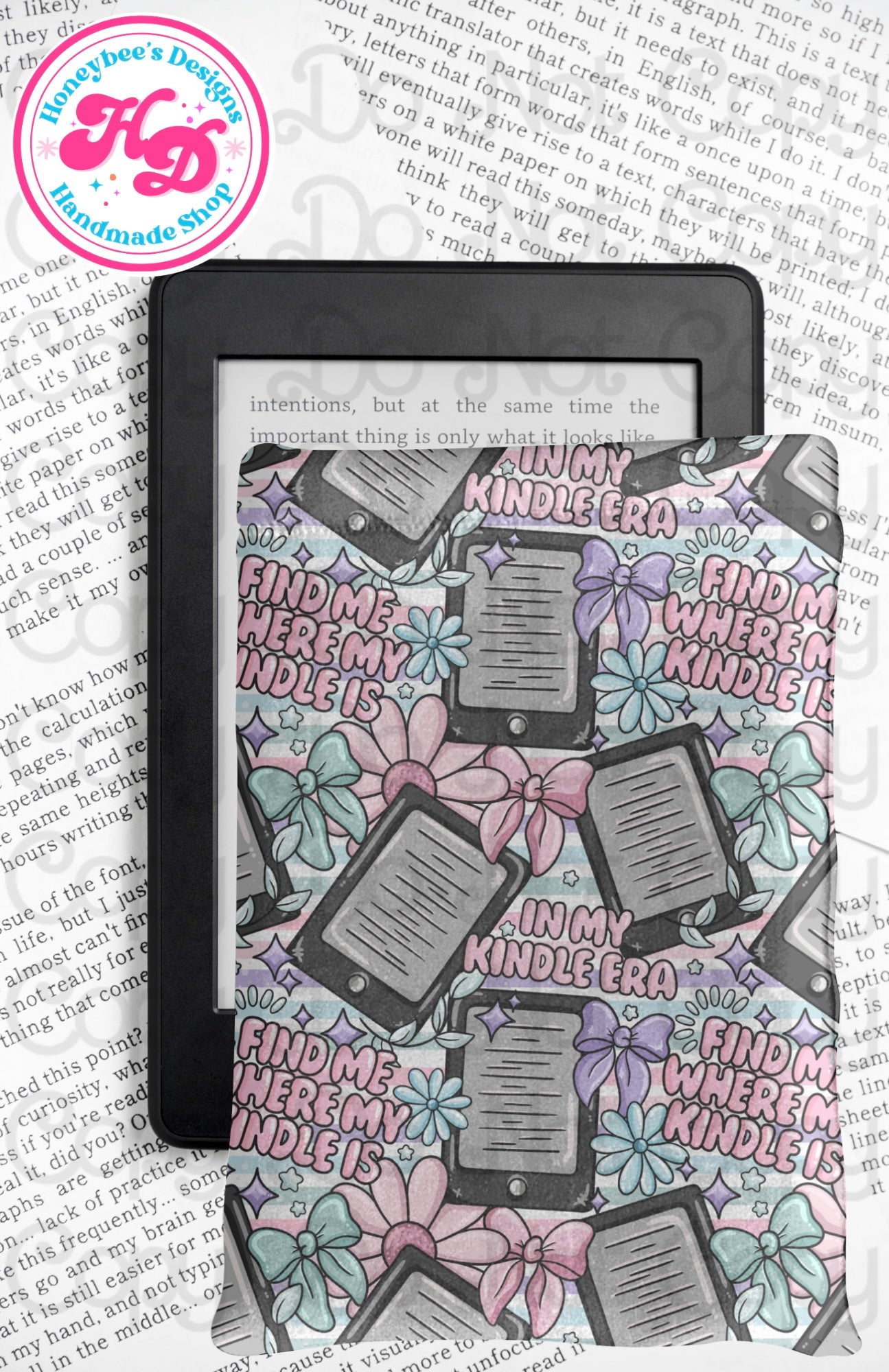 Find me where my Kindle is Kindle/Book padded sleeve
