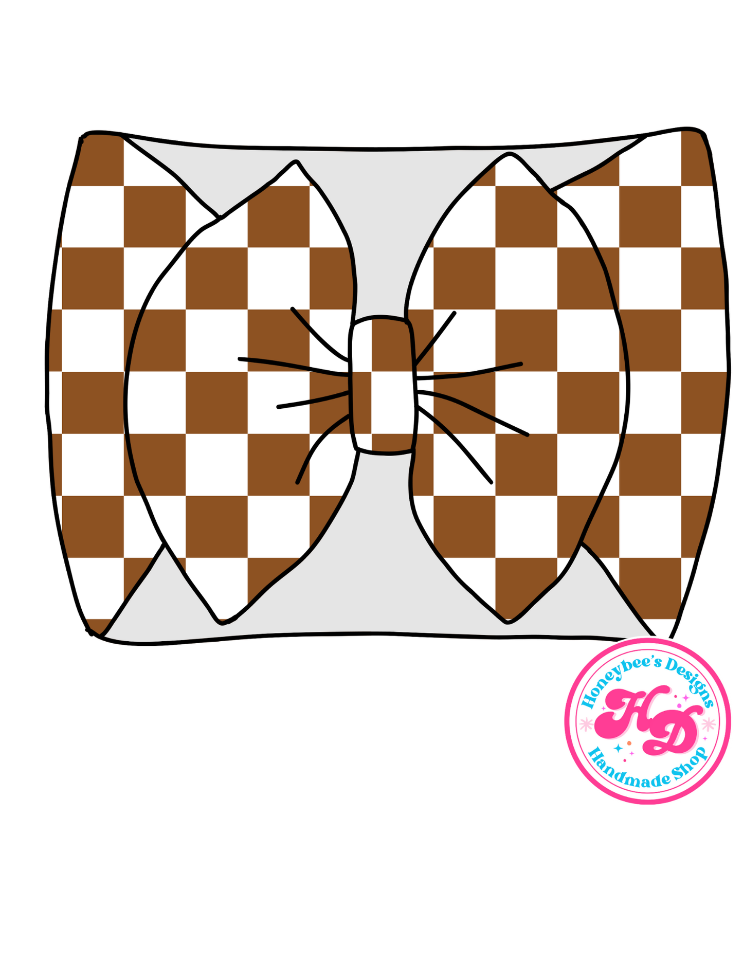 Brown/White Checkered