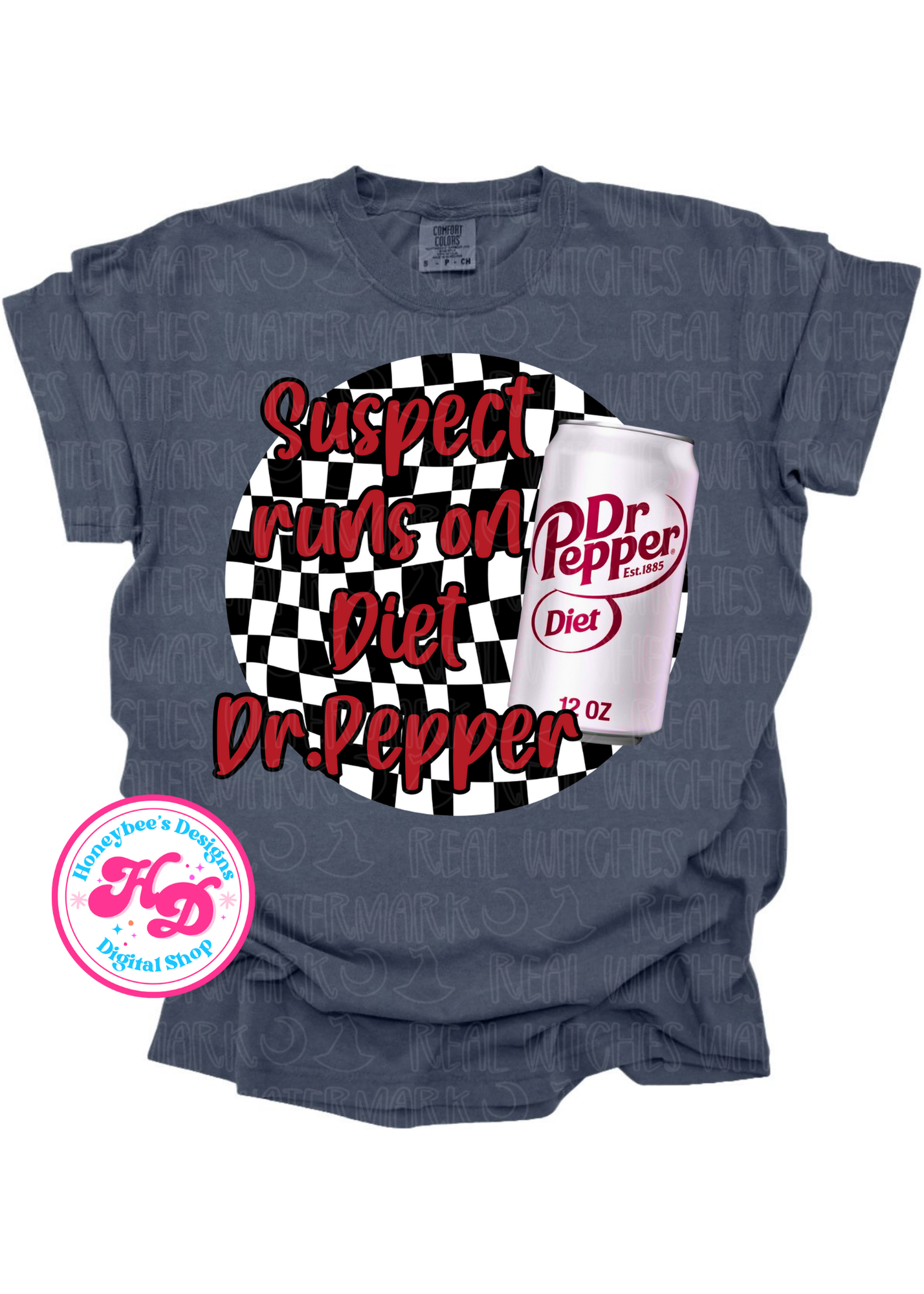 Suspect runs on DIET DP Color Checkered PNG