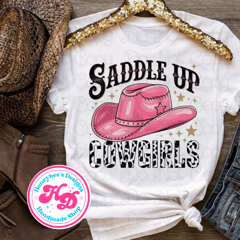 Saddle up cowgirls Western T-Shirts