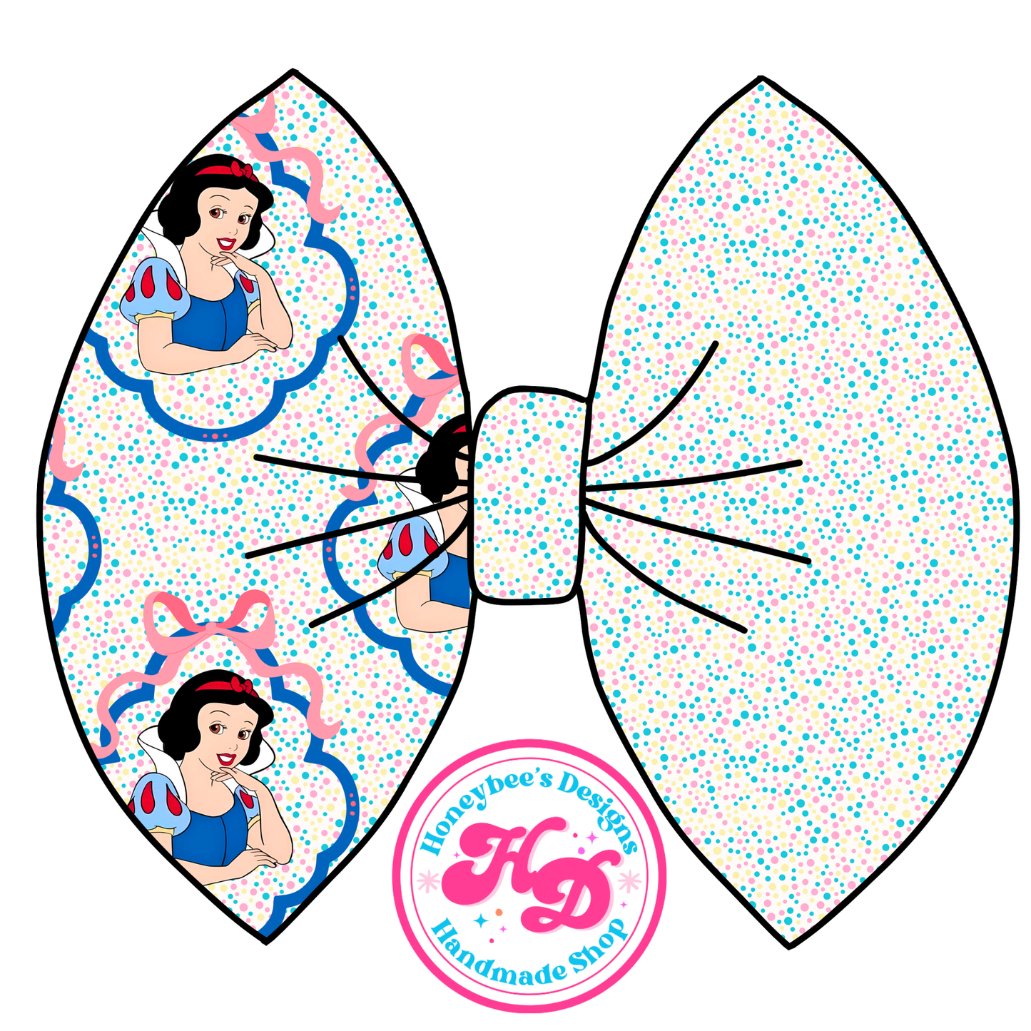 Princess confetti bows