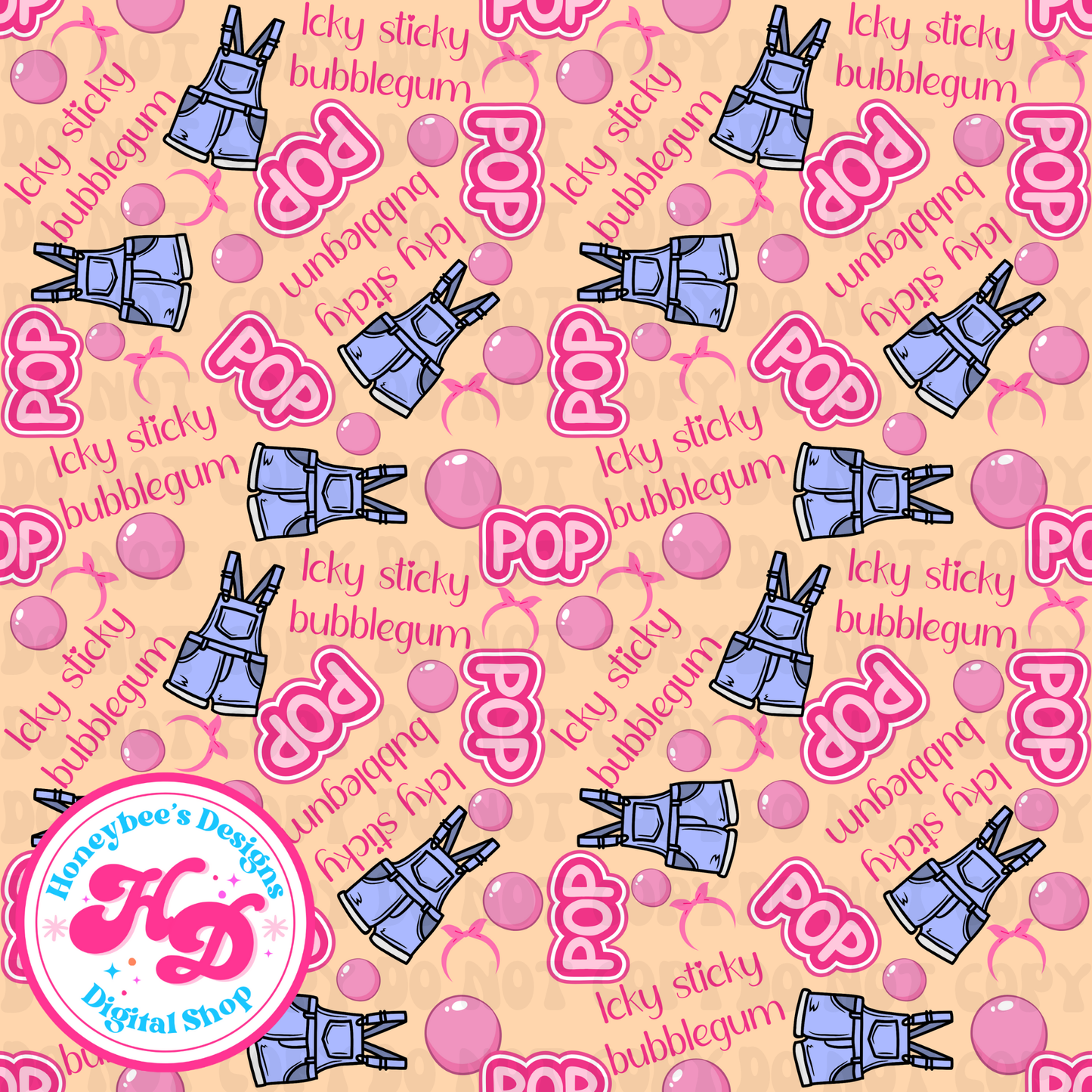 MR icky sticky bubblegum overalls orange sherbet