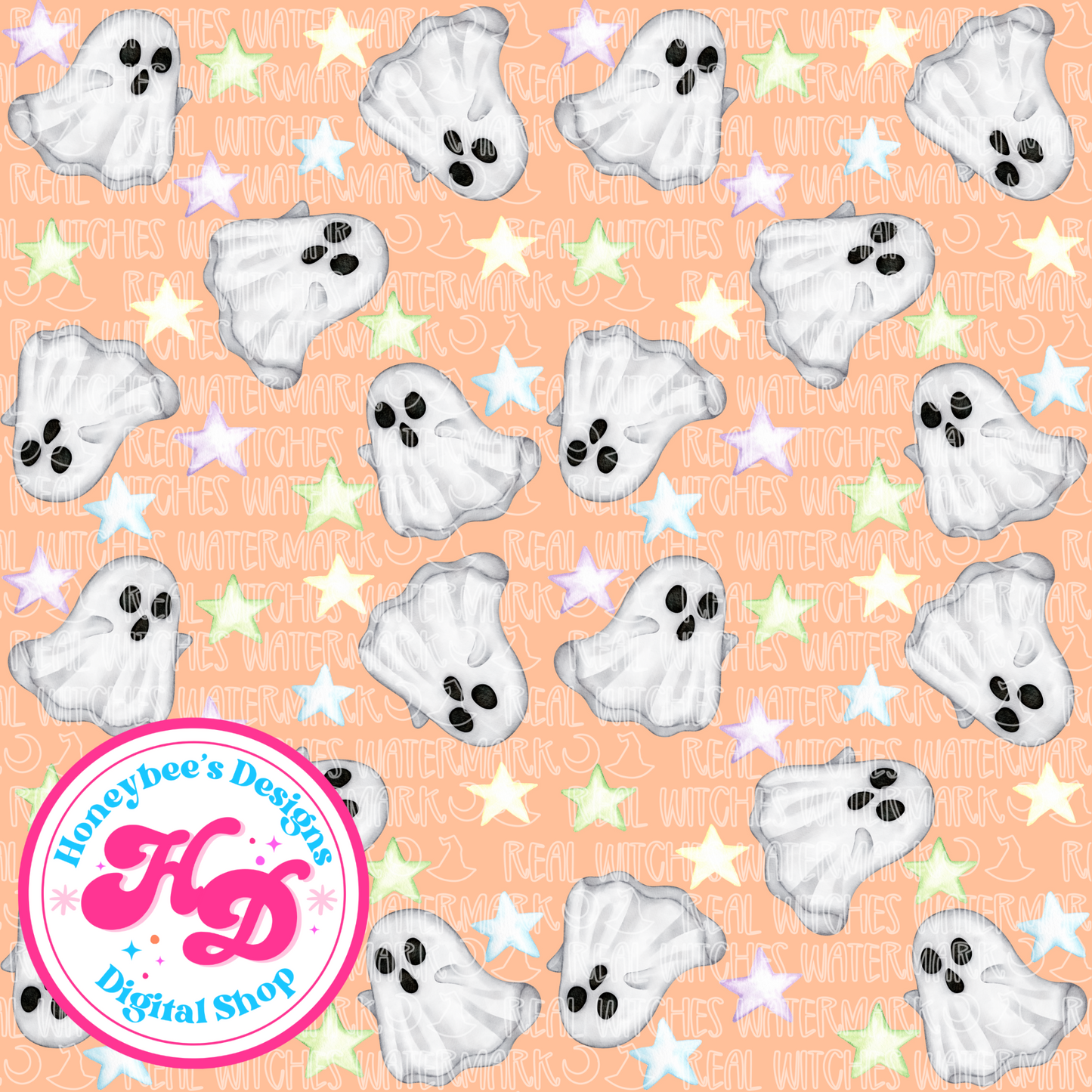 Orange Ghosties Halloween