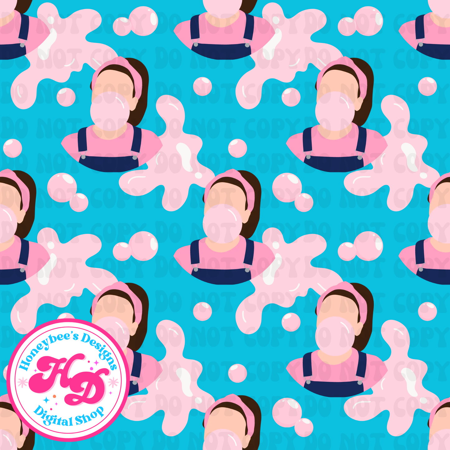 MR Bubble Gum Splat Blue