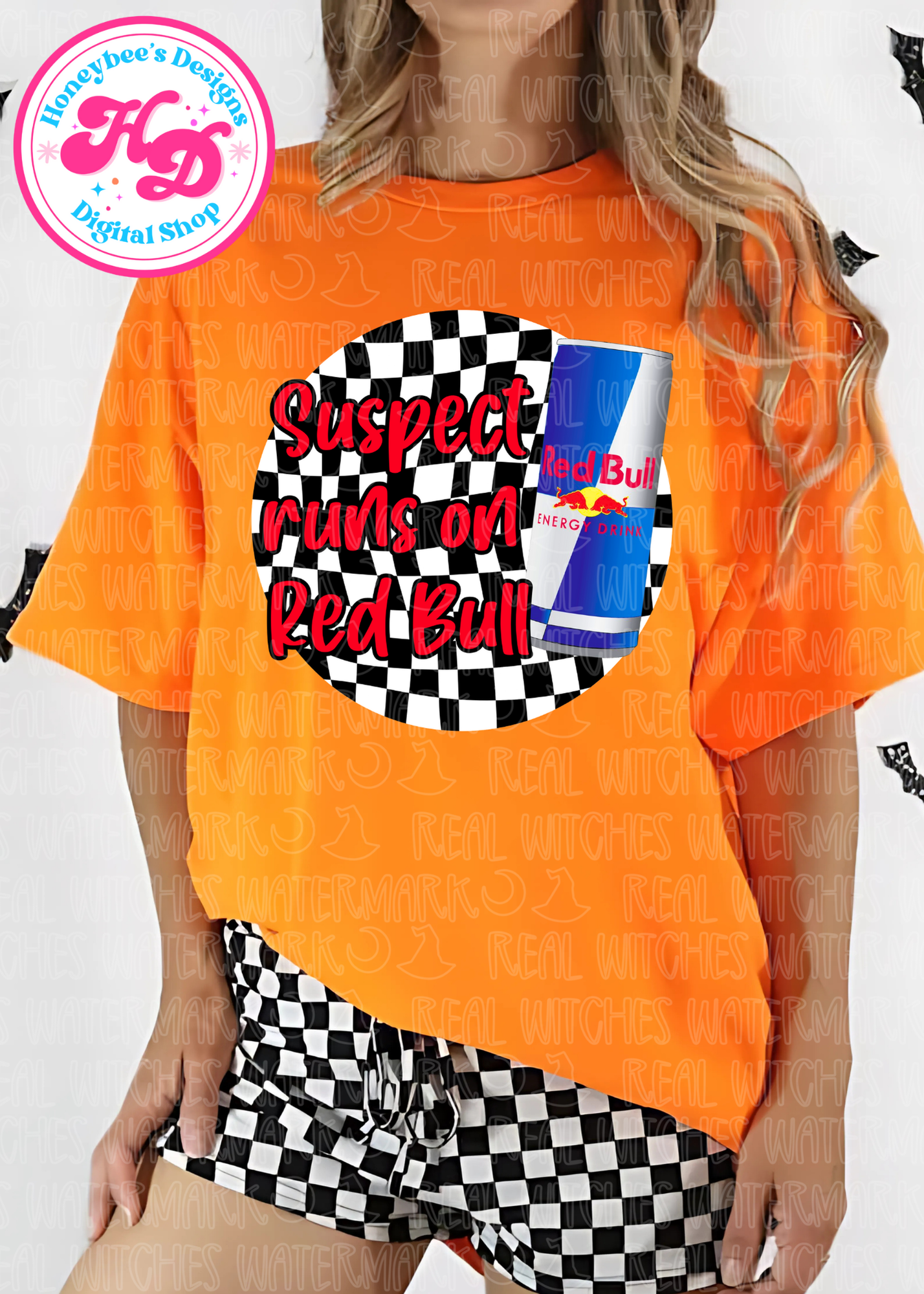 Suspect runs on RedBull Checkered PNG