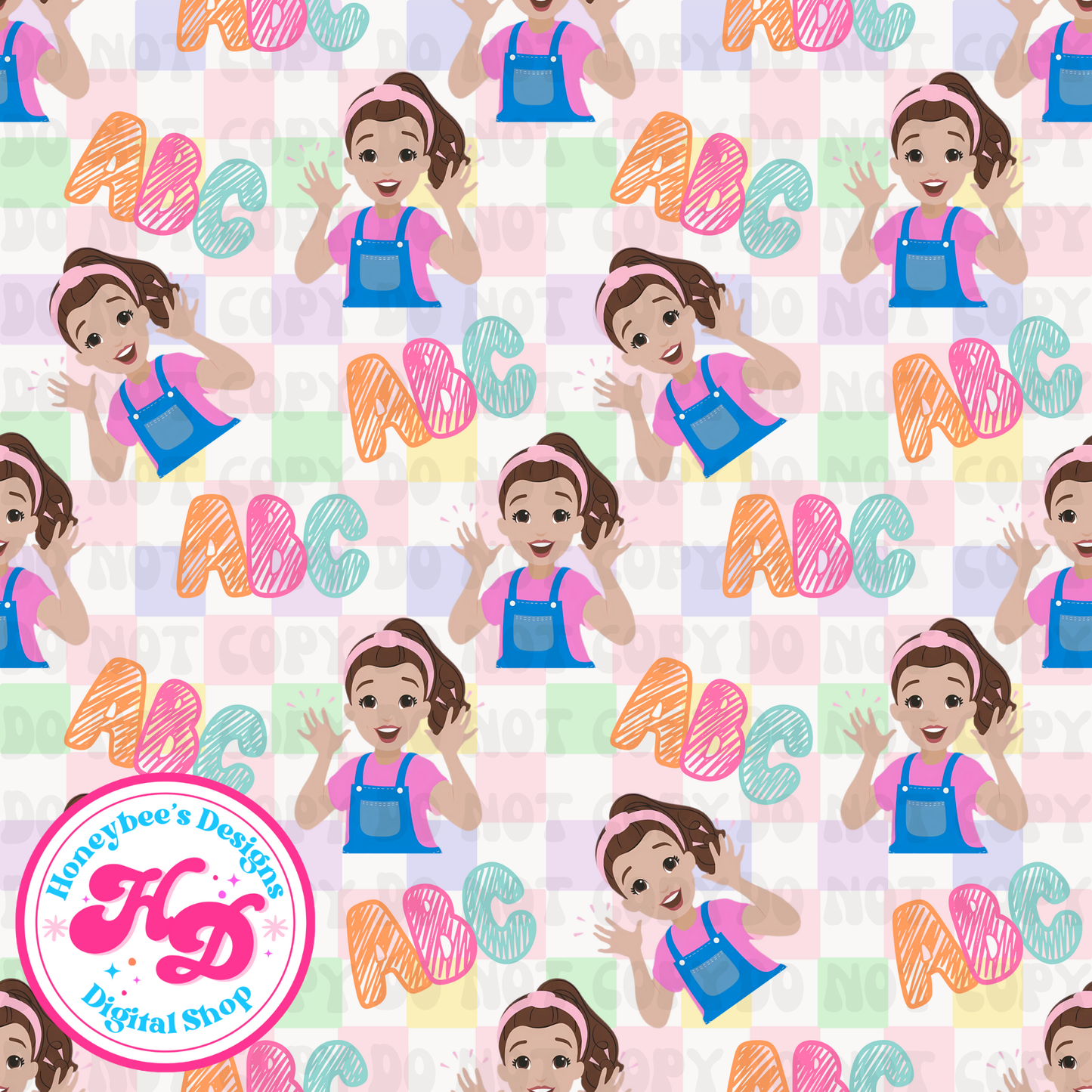 MR doodle ABC checkered