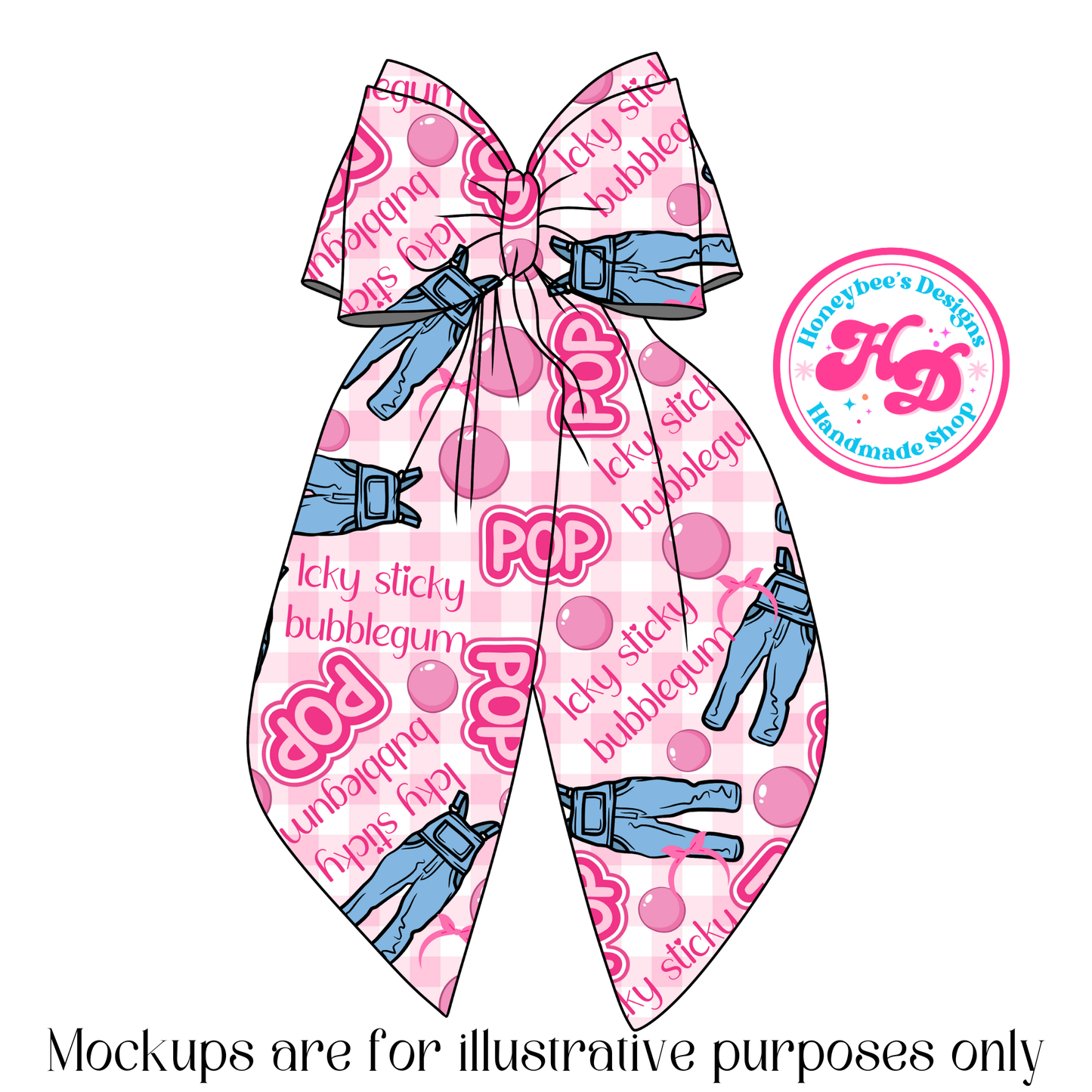 MR overalls pink checkered