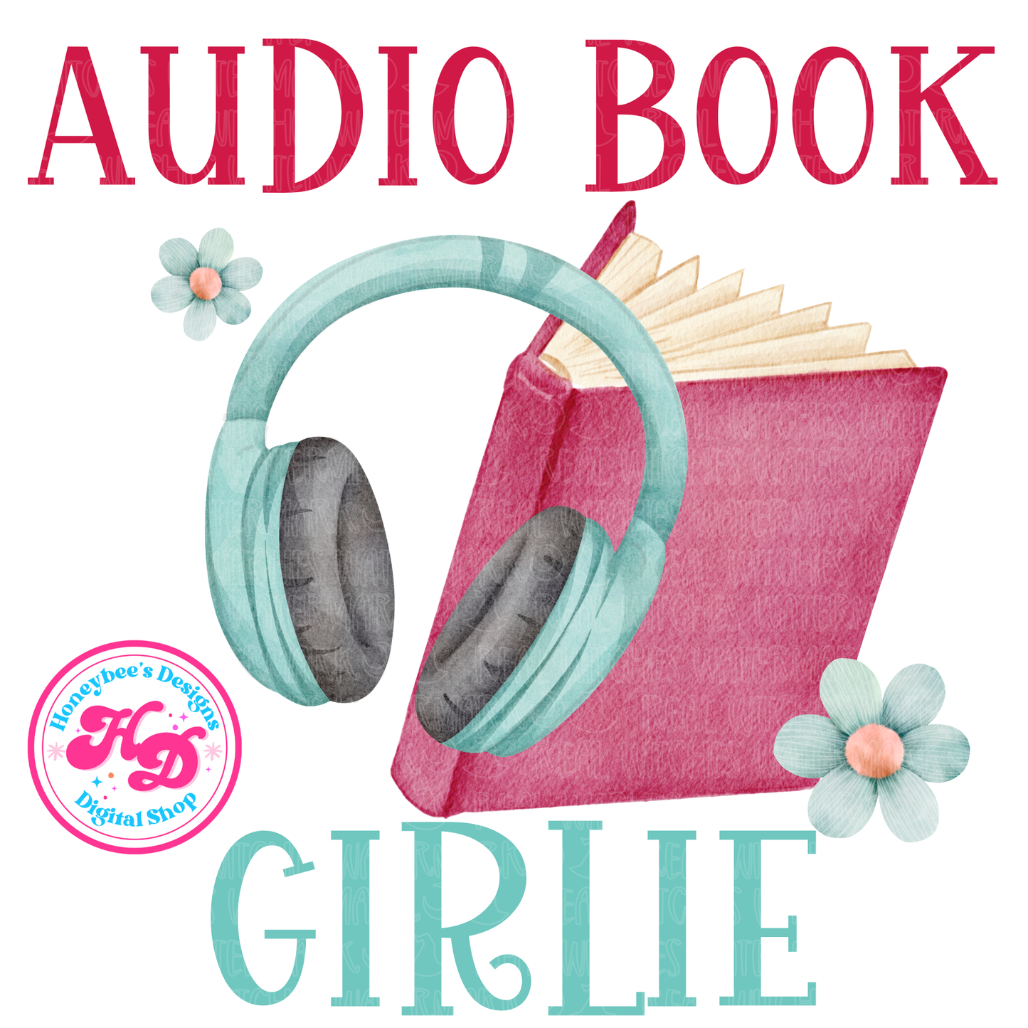 Audiobook Girlie Book PNG