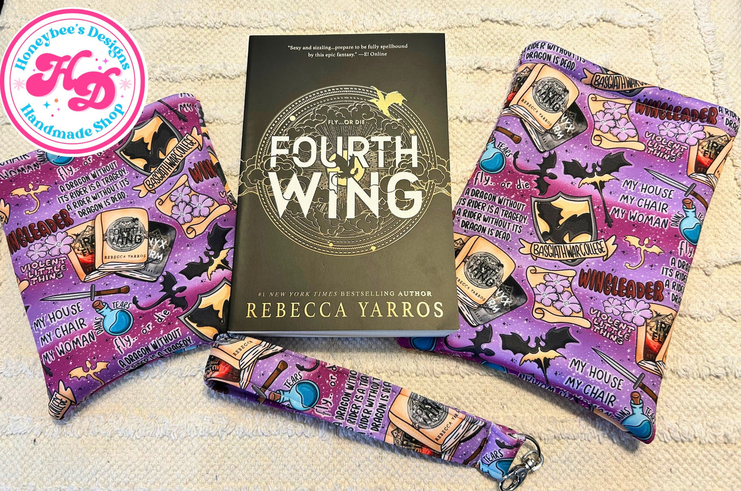 FOURTH WING Kindle/Book padded sleeve draft