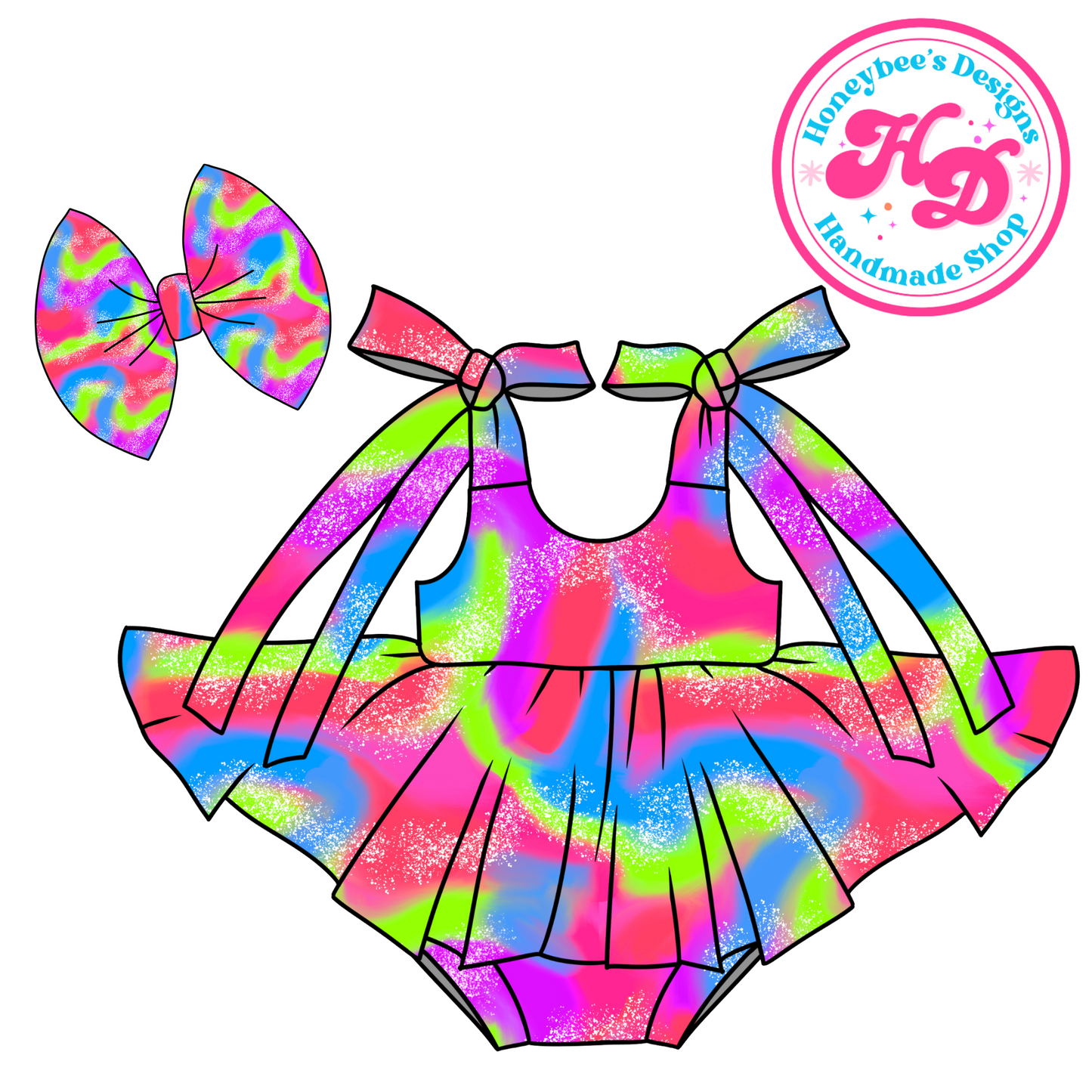 Doll Malibu Rollerblading Tiedye