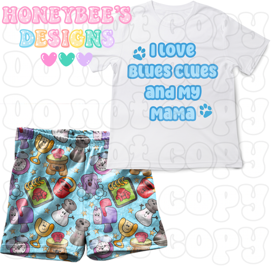 Conjunto de niños de Blue Dog y My Mama