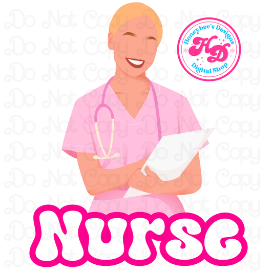 Nurse Blonde Preppy PNG