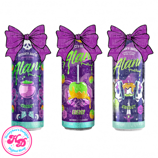 Witch’s Brew BRAND purple Bows Halloween PNG