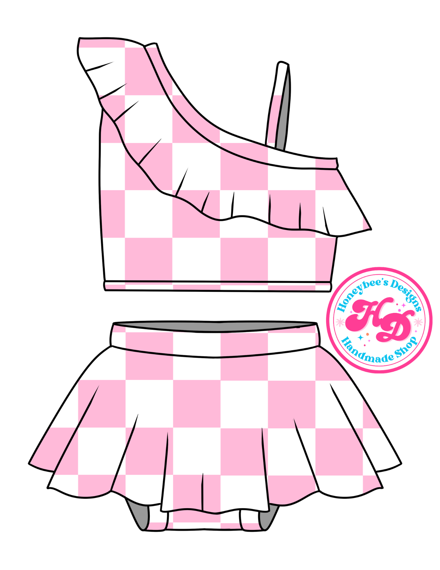 Pink/White Checkered