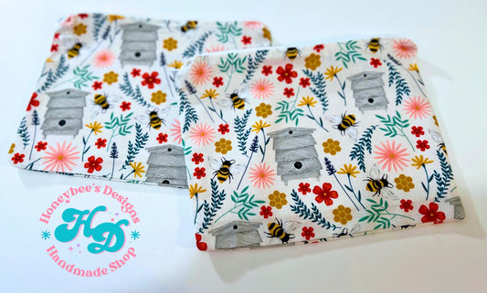 Honeybees and Hives Zippered Pouch
