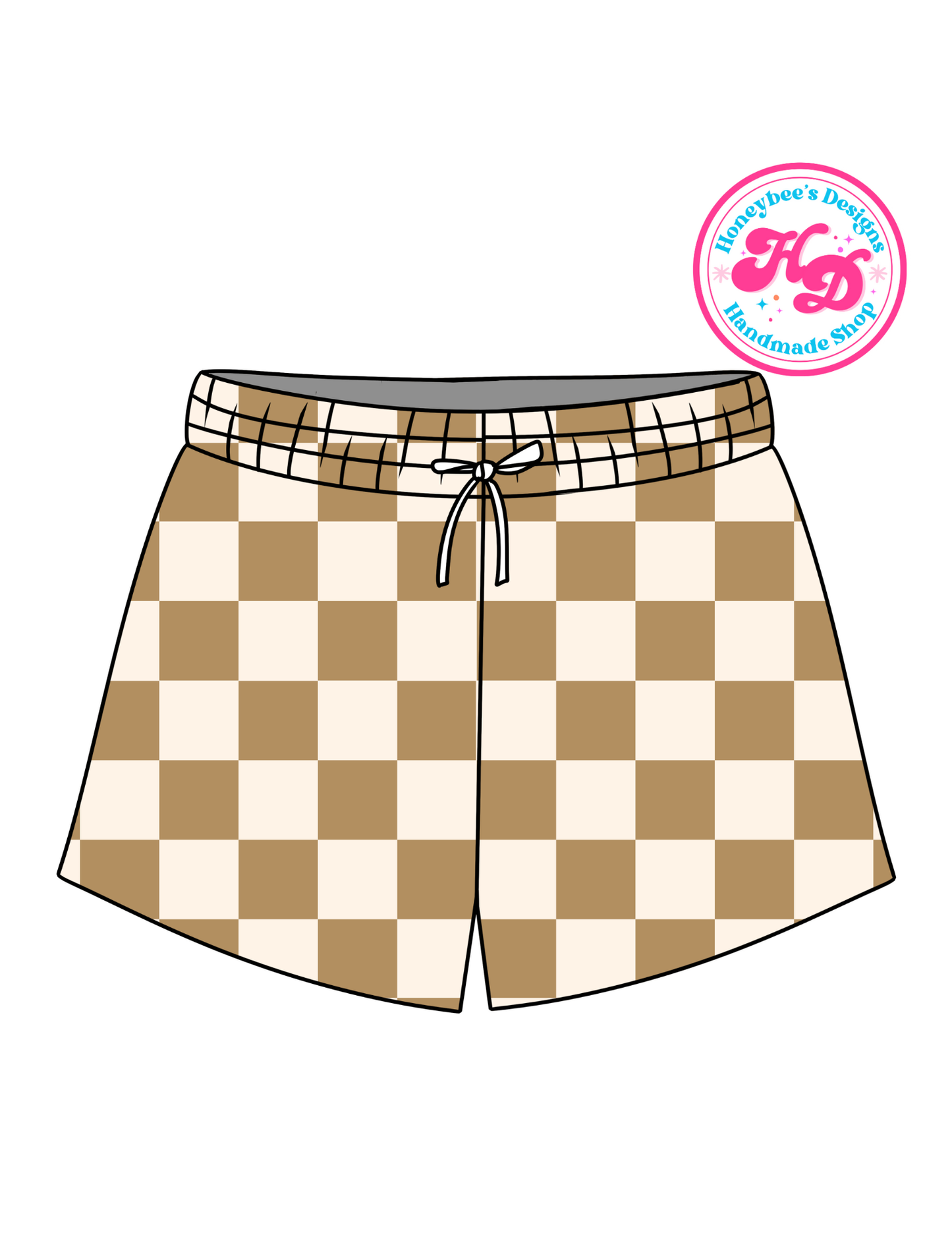 Tan/Beige Checkered