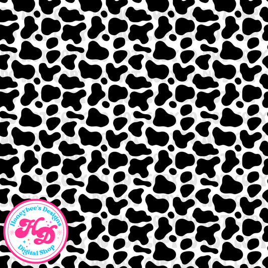 Black cow print
