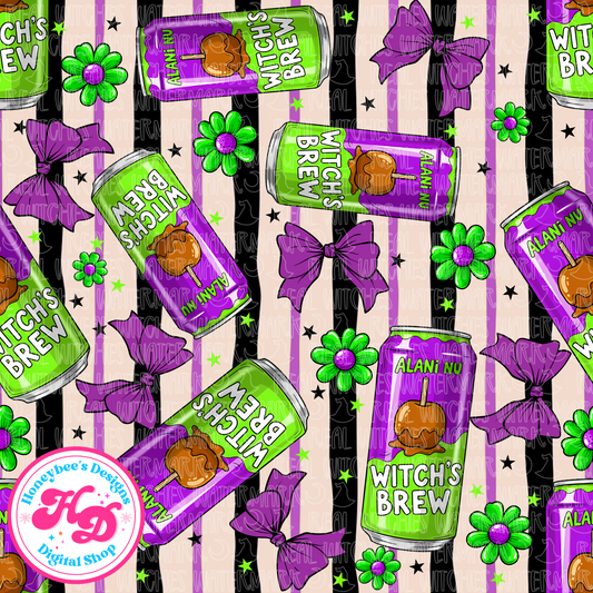 Witch’s Brew Bows Halloween Seamless