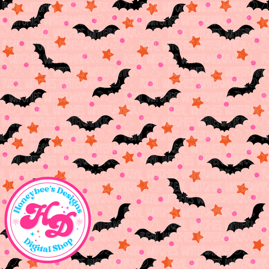 Pink Bats Halloween
