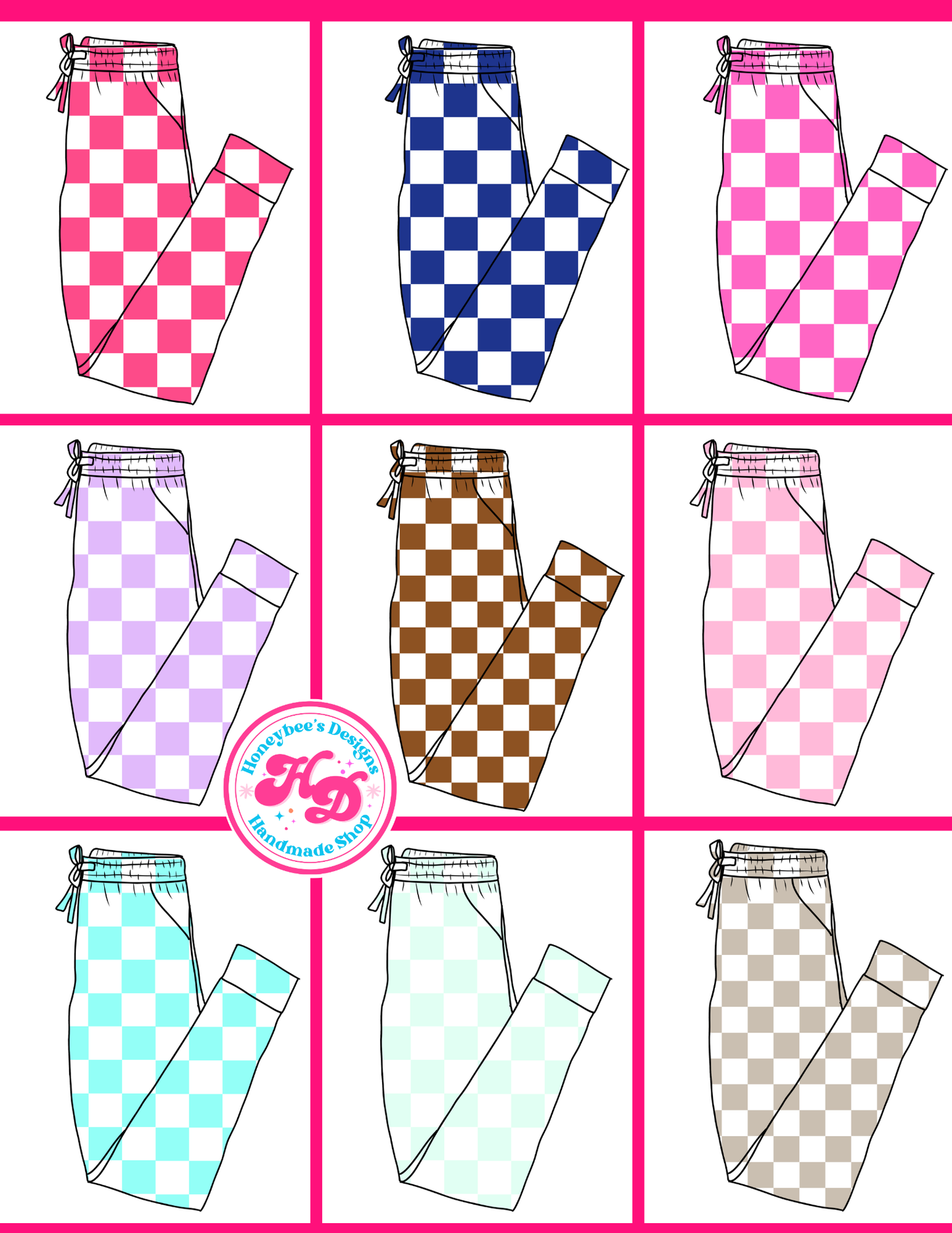 Pink/White Checkered
