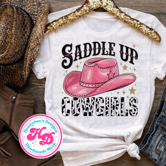 Saddle up cowgirls Western T-Shirts