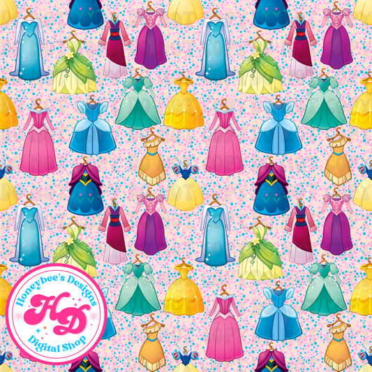 Princess Dresses pink Confetti