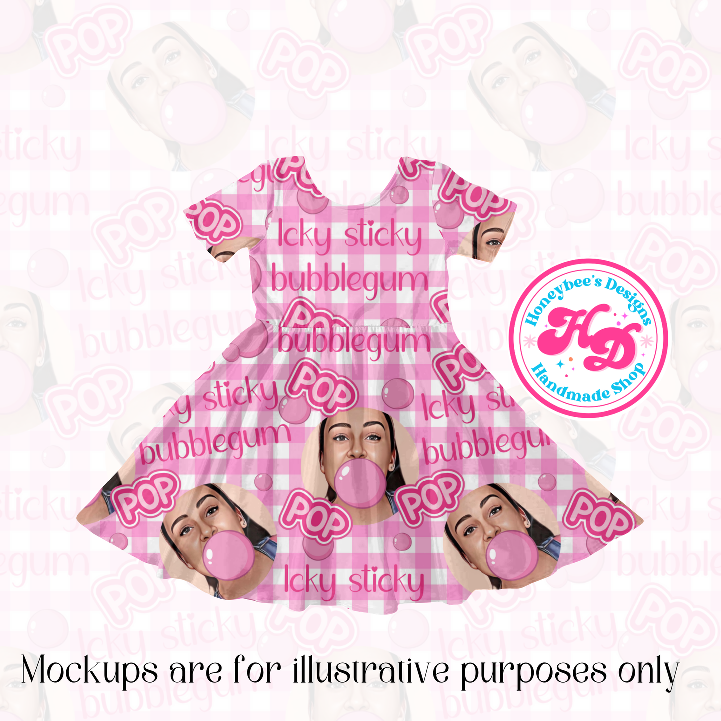 MR bubble gum Pop Plaid