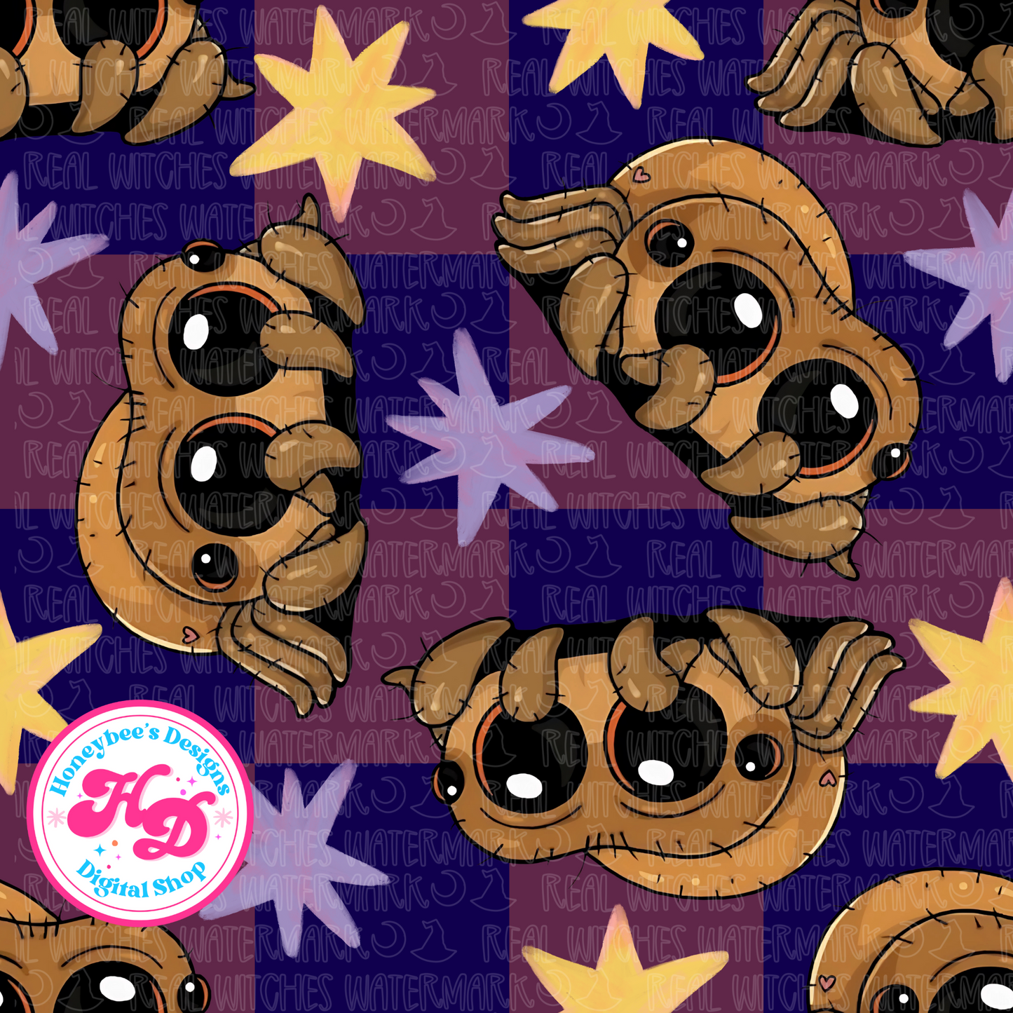 Lucas Spider checkered Halloween
