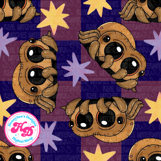 Lucas Spider checkered Halloween