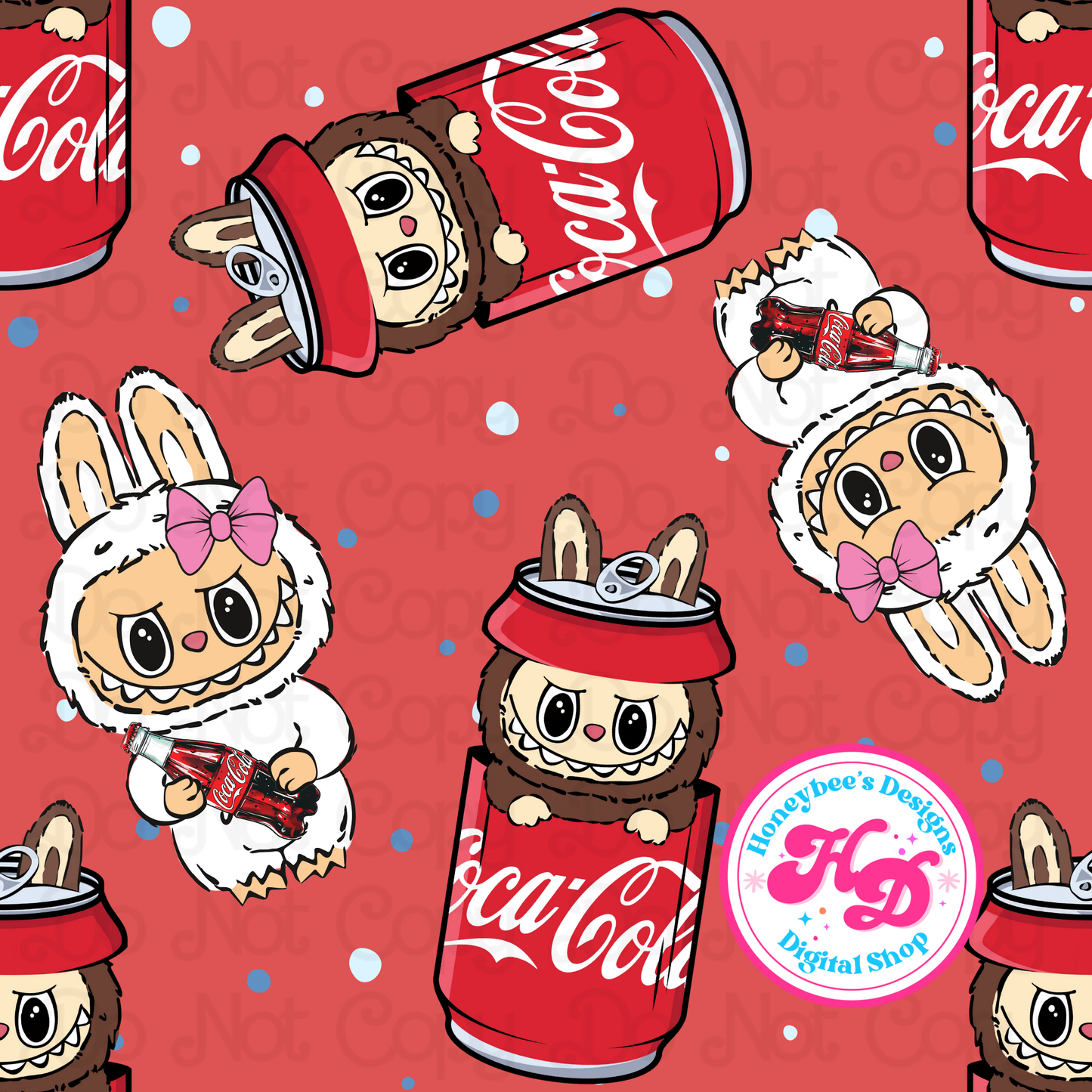 Little Monsters LA❤️BUBU Coke Red Seamless