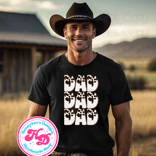 DAD Cow Western T-Shirts