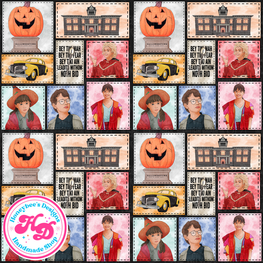 Town Halloween patchwork