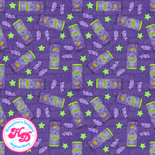 Witch’s Brew Purple Halloween Seamless