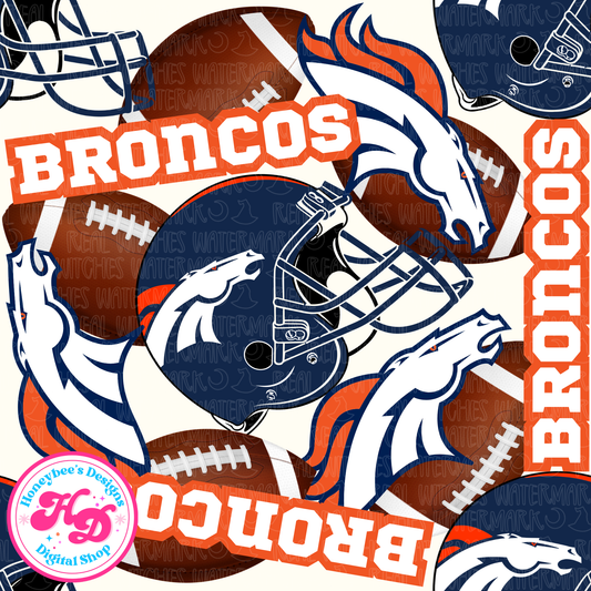Broncs Sporty Football Seamless