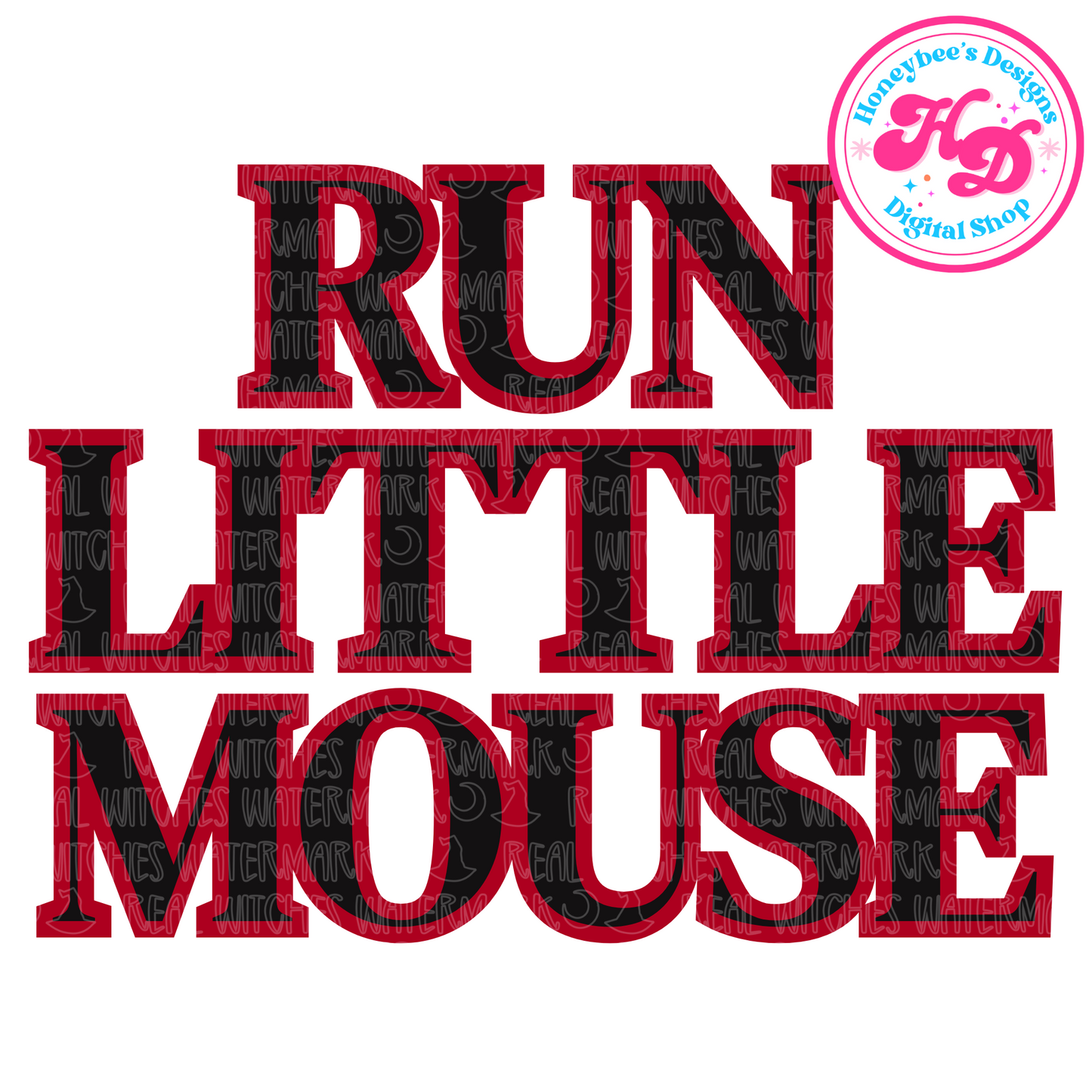 Run little mouse ‘Logo’ HA Book PNG