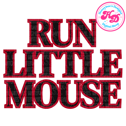 Run little mouse ‘Logo’ HA Book PNG