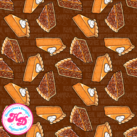 Pies Brown Fall Seamless