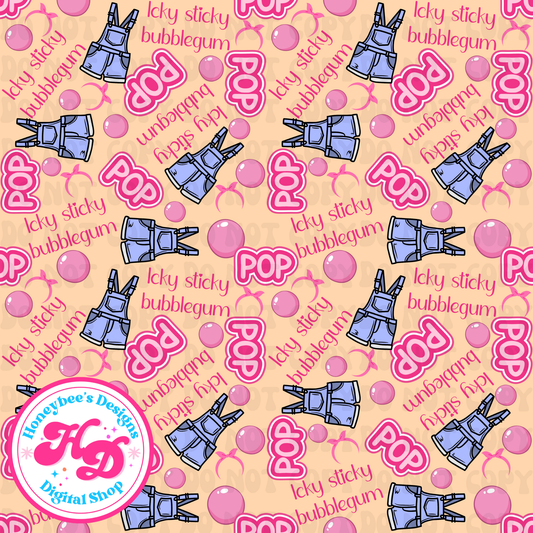 MR icky sticky bubblegum overalls orange sherbet