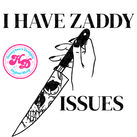 Zaddy Issues Book PNG