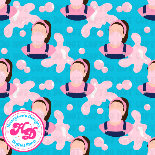 MR Bubble Gum Splat Blue