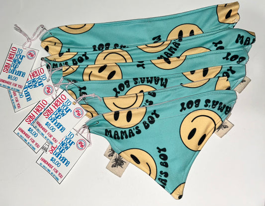 MAMA’S BOY DOG BANDANAS-XS-LARGE COLLAR