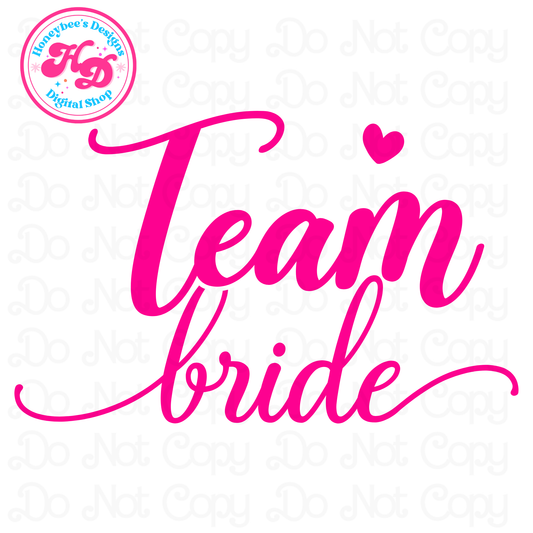 Team Bride Preppy PNG
