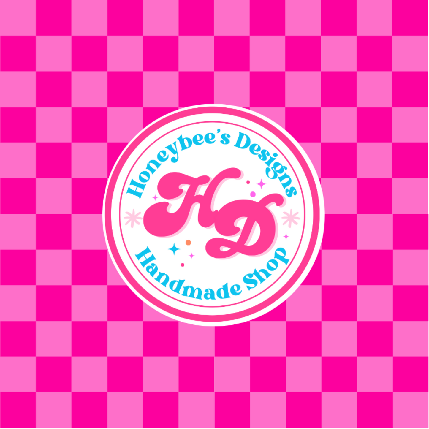 Pink/Pink Checkered Bows