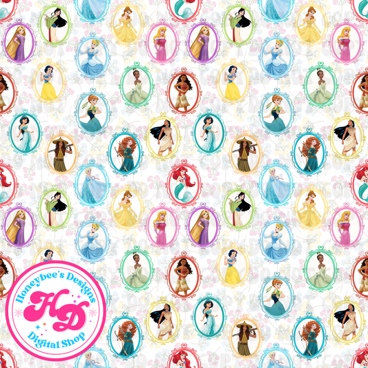 Princesses Floral Frames
