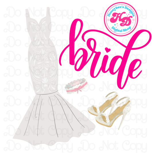 Bride Wedding Dress Preppy PNG