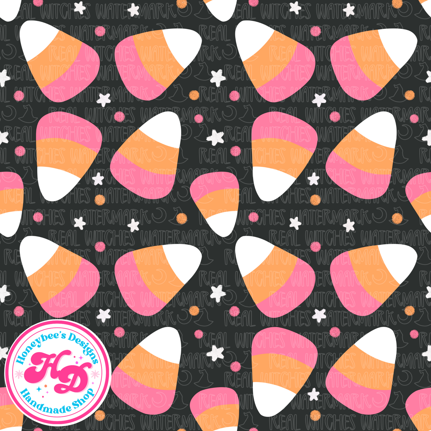 Charcoal Candy Corn Halloween