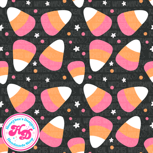 Charcoal Candy Corn Halloween