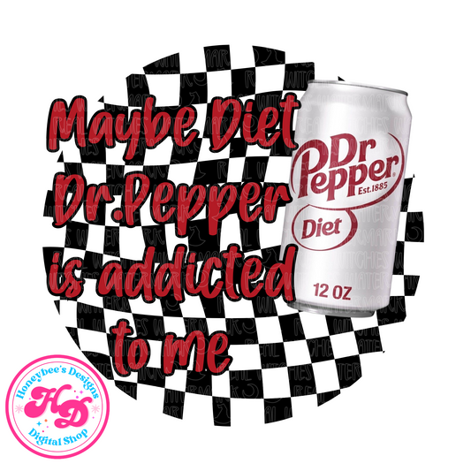 DIET DP Addiction Checkered PNG