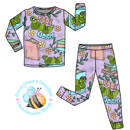 Floral bookworm Adult lounge set